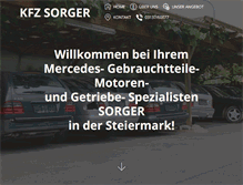 Tablet Screenshot of kfzsorger.at